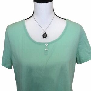 JOCKEY Mint Green Short Sleeve Crew T-Shirt XL